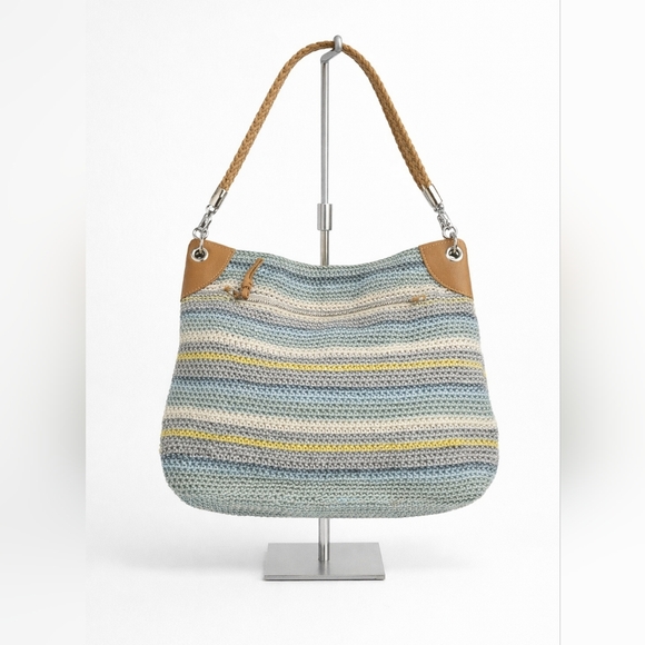 The Sak Handbags - THE SAK Aqua Crean‎ Knit Tote/Shoulder Bag